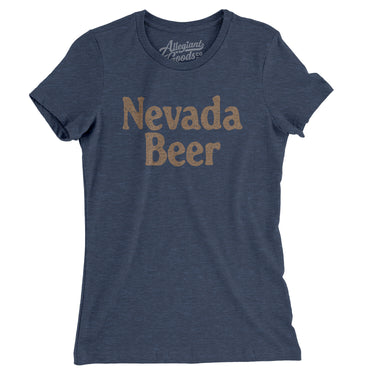Nevada Beer Women's T-Shirt-Indigo-Allegiant Goods Co. Vintage Sports Apparel