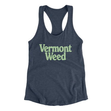 Vermont Weed Women's Racerback Tank-Allegiant Goods Co. Vintage Sports Apparel