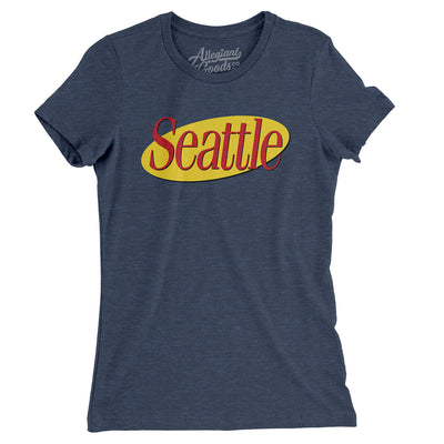 Seattle Seinfeld Women's T-Shirt-Indigo-Allegiant Goods Co. Vintage Sports Apparel