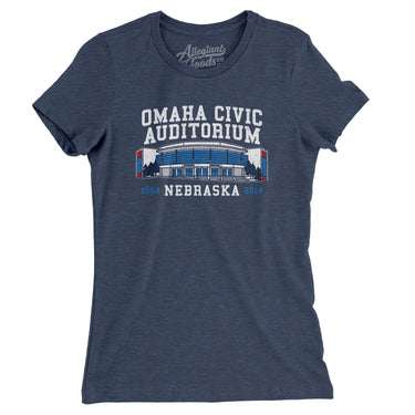 Omaha Civic Auditorium Women's T-Shirt-Allegiant Goods Co. Vintage Sports Apparel