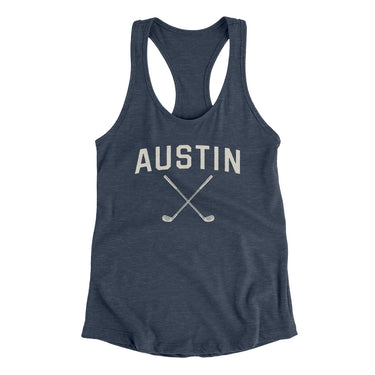 Austin Golf Women's Racerback Tank-Indigo-Allegiant Goods Co. Vintage Sports Apparel