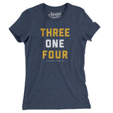 St Louis 314 Women's T-Shirt-Indigo-Allegiant Goods Co. Vintage Sports Apparel