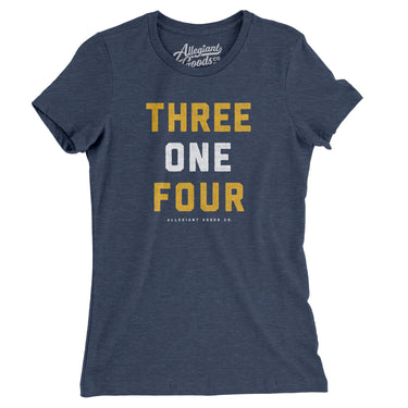 St Louis 314 Women's T-Shirt-Indigo-Allegiant Goods Co. Vintage Sports Apparel
