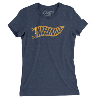 Nashville Pennant Women's T-Shirt-Allegiant Goods Co. Vintage Sports Apparel