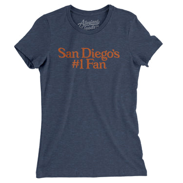 San Diego's Number 1 Fan Women's T-Shirt-Allegiant Goods Co. Vintage Sports Apparel