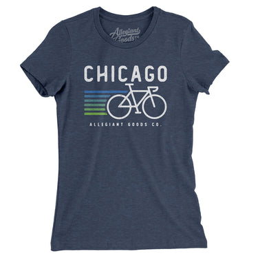 Chicago Cycling Women's T-Shirt-Allegiant Goods Co. Vintage Sports Apparel