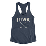 Iowa Golf Women's Racerback Tank-Indigo-Allegiant Goods Co. Vintage Sports Apparel