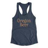 Oregon Beer Women's Racerback Tank-Indigo-Allegiant Goods Co. Vintage Sports Apparel