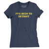 I've Been To Detroit Women's T-Shirt-Indigo-Allegiant Goods Co. Vintage Sports Apparel