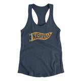 Nashville Pennant Women's Racerback Tank-Allegiant Goods Co. Vintage Sports Apparel