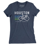 Houston Cycling Women's T-Shirt-Indigo-Allegiant Goods Co. Vintage Sports Apparel