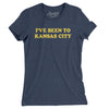 I've Been To Kansas City Women's T-Shirt-Indigo-Allegiant Goods Co. Vintage Sports Apparel