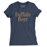 Buffalo Beer Women's T-Shirt-Indigo-Allegiant Goods Co. Vintage Sports Apparel