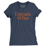 Detroit's Number 1 Fan Women's T-Shirt-Allegiant Goods Co. Vintage Sports Apparel