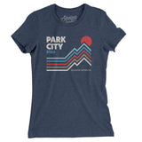 Park City Utah Women's T-Shirt-Indigo-Allegiant Goods Co. Vintage Sports Apparel