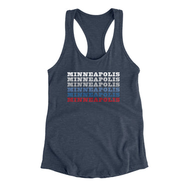 Minneapolis Repeat Women's Racerback Tank-Allegiant Goods Co. Vintage Sports Apparel