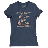 Merry Go Round Pittsburgh Women's T-Shirt-Indigo-Allegiant Goods Co. Vintage Sports Apparel