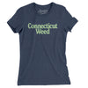 Connecticut Weed Women's T-Shirt-Indigo-Allegiant Goods Co. Vintage Sports Apparel