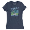 Belle Isle Park Women's T-Shirt-Indigo-Allegiant Goods Co. Vintage Sports Apparel