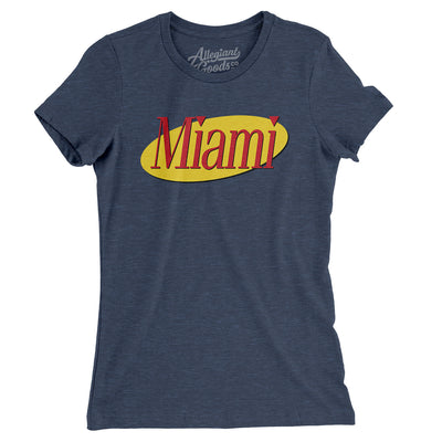Miami Seinfeld Women's T-Shirt-Indigo-Allegiant Goods Co. Vintage Sports Apparel