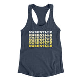 Nashville Repeat Women's Racerback Tank-Allegiant Goods Co. Vintage Sports Apparel