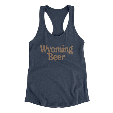 Wyoming Beer Women's Racerback Tank-Allegiant Goods Co. Vintage Sports Apparel