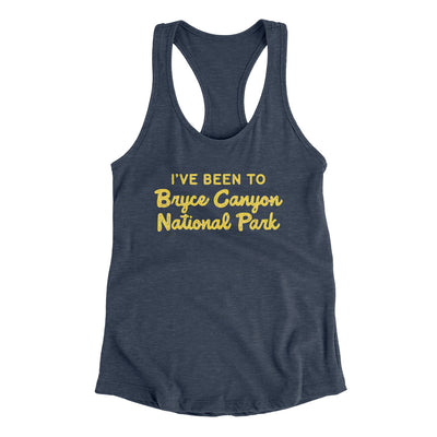 I've Been To Bryce Canyon National Park Women's Racerback Tank-Indigo-Allegiant Goods Co. Vintage Sports Apparel