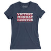Victory Monday Houston Women's T-Shirt-Indigo-Allegiant Goods Co. Vintage Sports Apparel