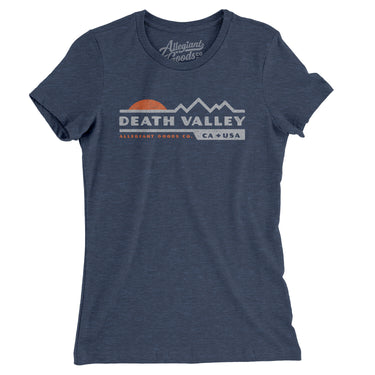 Death Valley Sunset Women's T-Shirt-Indigo-Allegiant Goods Co. Vintage Sports Apparel