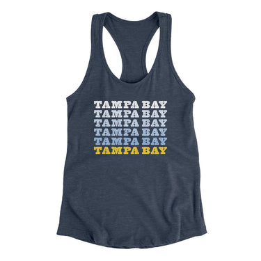 Tampa Bay Repeat Women's Racerback Tank-Allegiant Goods Co. Vintage Sports Apparel