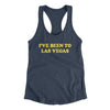 I've Been To Las Vegas Women's Racerback Tank-Indigo-Allegiant Goods Co. Vintage Sports Apparel