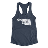Oklahoma State Shape Text Women's Racerback Tank-Allegiant Goods Co. Vintage Sports Apparel