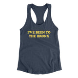 I've Been To The Bronx Women's Racerback Tank-Indigo-Allegiant Goods Co. Vintage Sports Apparel