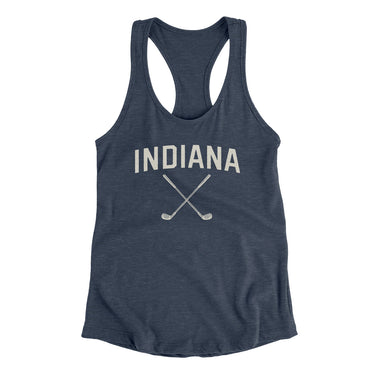 Indiana Golf Women's Racerback Tank-Indigo-Allegiant Goods Co. Vintage Sports Apparel
