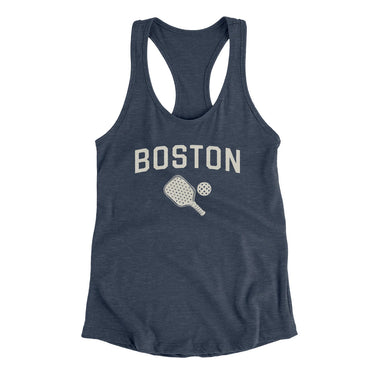 Boston Pickleball Women's Racerback Tank-Indigo-Allegiant Goods Co. Vintage Sports Apparel