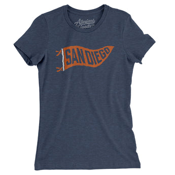 San Diego Pennant Women's T-Shirt-Allegiant Goods Co. Vintage Sports Apparel
