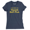 I've Been To Yosemite National Park Women's T-Shirt-Indigo-Allegiant Goods Co. Vintage Sports Apparel