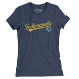 Indianapolis Vintage Script Women's T-Shirt-Allegiant Goods Co. Vintage Sports Apparel