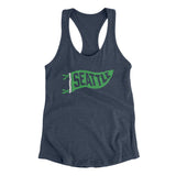 Seattle Pennant Women's Racerback Tank-Indigo-Allegiant Goods Co. Vintage Sports Apparel