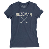 Bozeman Golf Women's T-Shirt-Indigo-Allegiant Goods Co. Vintage Sports Apparel