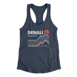 Denali Alaska Women's Racerback Tank-Indigo-Allegiant Goods Co. Vintage Sports Apparel
