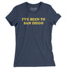 I've Been To San Diego Women's T-Shirt-Indigo-Allegiant Goods Co. Vintage Sports Apparel