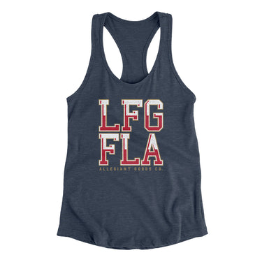 Lfg Fla Women's Racerback Tank-Allegiant Goods Co. Vintage Sports Apparel