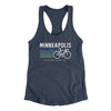 Minneapolis Cycling Women's Racerback Tank-Indigo-Allegiant Goods Co. Vintage Sports Apparel