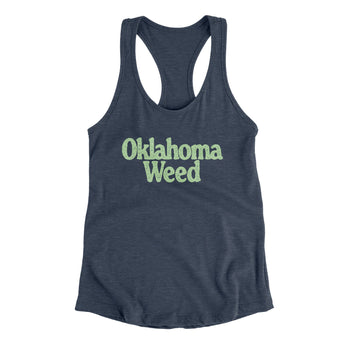 Oklahoma Weed Women's Racerback Tank-Allegiant Goods Co. Vintage Sports Apparel