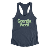 Georgia Weed Women's Racerback Tank-Indigo-Allegiant Goods Co. Vintage Sports Apparel