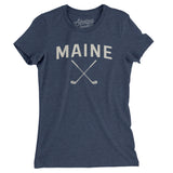 Maine Golf Women's T-Shirt-Indigo-Allegiant Goods Co. Vintage Sports Apparel