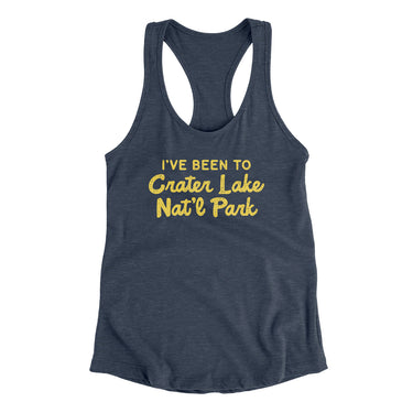 I've Been To Crater Lake National Park Women's Racerback Tank-Allegiant Goods Co. Vintage Sports Apparel