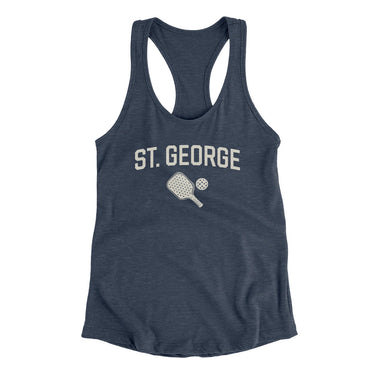 St. George Pickleball Women's Racerback Tank-Indigo-Allegiant Goods Co. Vintage Sports Apparel