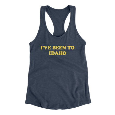 I've Been To Idaho Women's Racerback Tank-Allegiant Goods Co. Vintage Sports Apparel